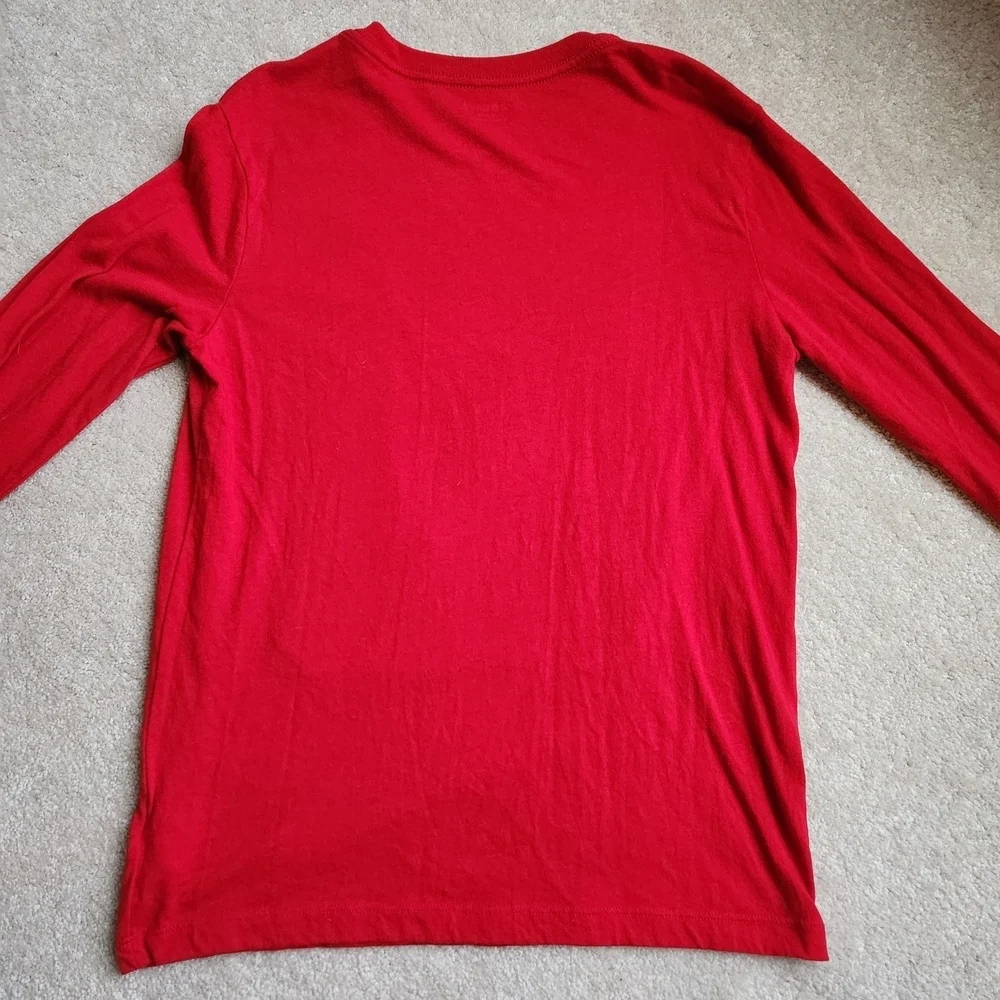 Old Navy Red Holiday Long Sleeve Shirt